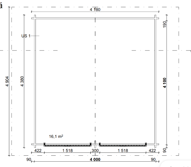 Hirsilato Rako L Pihavarasto 16m2 - Hirsiladot ja Pihaladot - 41005011 - 2