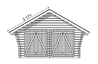 Hirsilato Rako L Pihavarasto 16m2 - Hirsiladot ja Pihaladot - 41005011 - 6