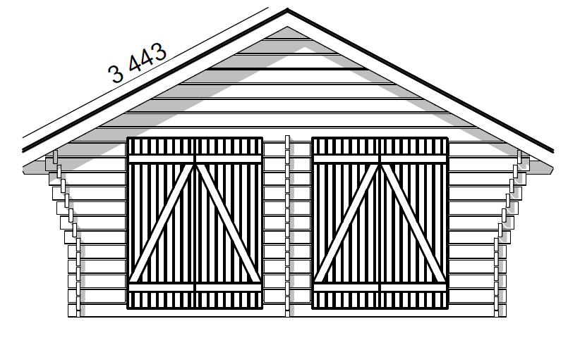 Hirsilato Rako XL Pihavarasto 20m2 - Hirsiladot ja Pihaladot - 41005012 - 2