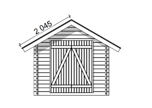 Hirsilato Suora S Pihavarasto 6m2 - Hirsiladot ja Pihaladot - 4100529 - 8