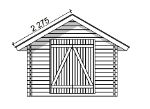 Hirsilato Suora M Pihavarasto 10m2 - Hirsiladot ja Pihaladot - 4100531 - 9