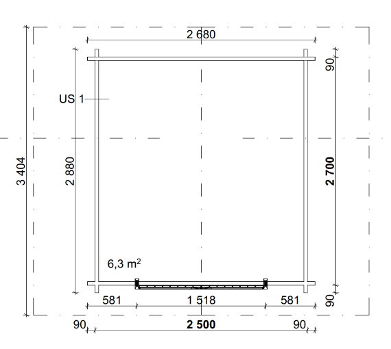 Hirsilato Umpi S Pihavarasto 6,2m2 - Hirsiladot ja Pihaladot - 41005027 - 6