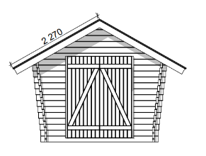 Hirsilato Umpi S Pihavarasto 6,2m2 - Hirsiladot ja Pihaladot - 41005027 - 8