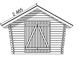 Timmerlada Umpi M Gårdsförråd 10m2 - Timmerlador - 4100530 - 8