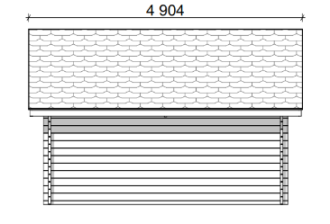 Hirsilato Umpi L Pihavarasto 16m2 - Hirsiladot ja Pihaladot - 41005010 - 9