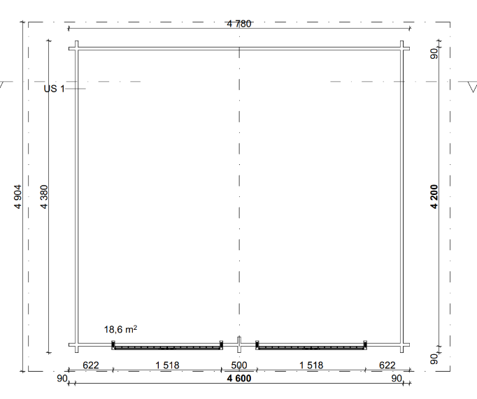 Hirsilato Umpi XL Pihavarasto 20m2 - Hirsiladot ja Pihaladot - 41005009 - 6