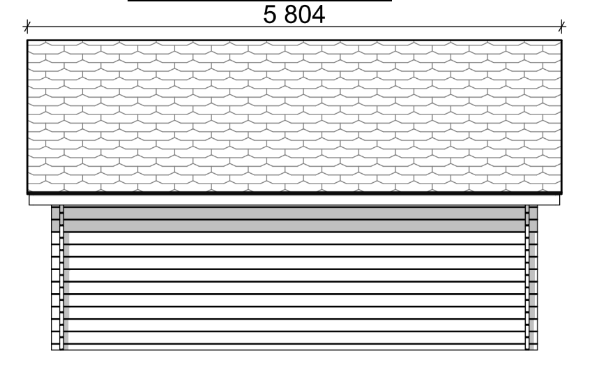 Hirsilato Umpi XXL Pihavarasto 25m2 - Hirsiladot ja Pihaladot - 41005024 - 7