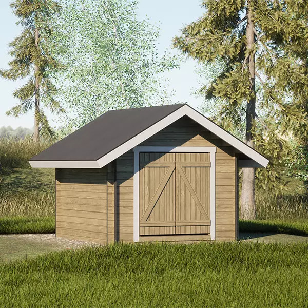 Hirsilato Suora S Pihavarasto 6m2 - Hirsiladot ja Pihaladot - 4100529 - 4