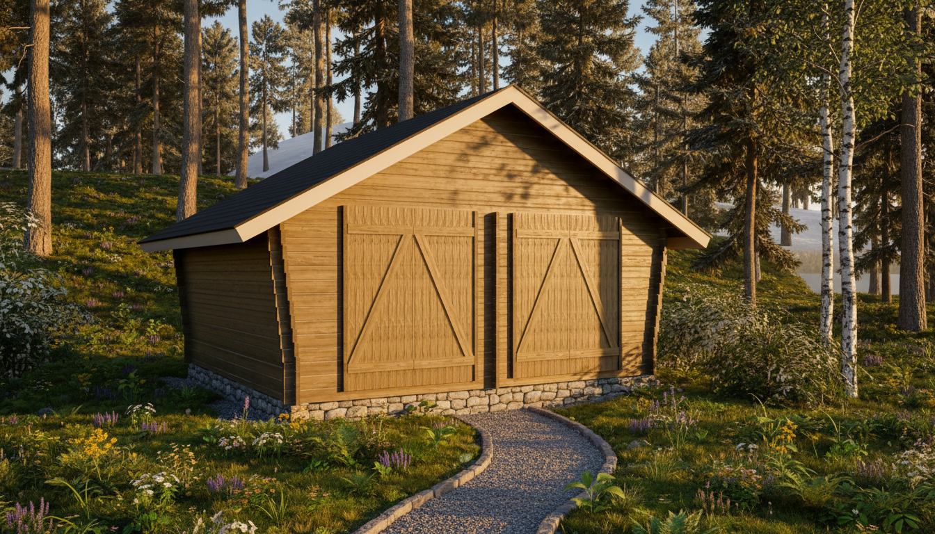 Hirsilato Umpi XL Pihavarasto 20m2 - Hirsiladot ja Pihaladot - 41005009 - 1