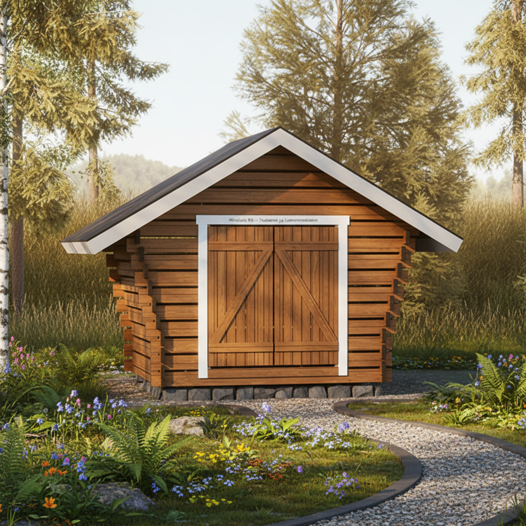 Hirsilato Rako S Pihavarasto 6,3m2 - Hirsiladot ja Pihaladot - 41005026 - 3