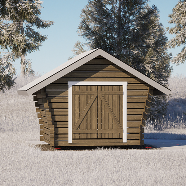 Hirsilato Rako S Pihavarasto 6,3m2 - Hirsiladot ja Pihaladot - 41005026 - 5