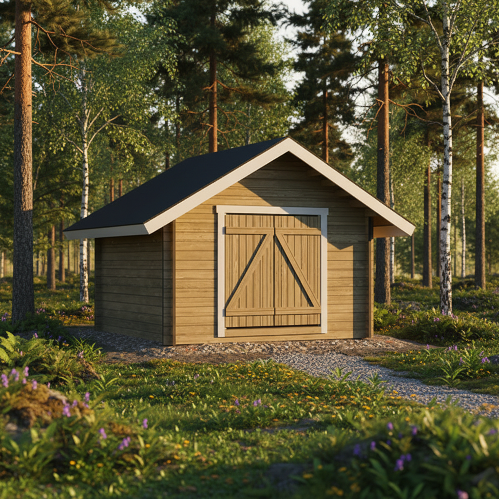 Hirsilato Suora M Pihavarasto 10m2 - Hirsiladot ja Pihaladot - 4100531 - 3