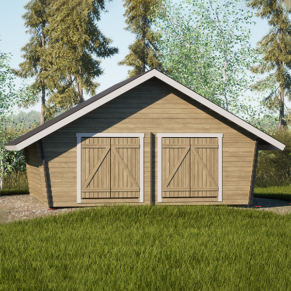 Hirsilato Umpi XXL Pihavarasto 25m2 - Hirsiladot ja Pihaladot - 41005024 - 6