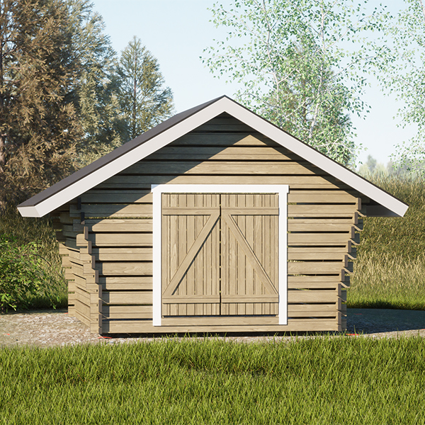 Hirsilato Rako M Pihavarasto 10m2 - Hirsiladot ja Pihaladot - 300078129 - 4