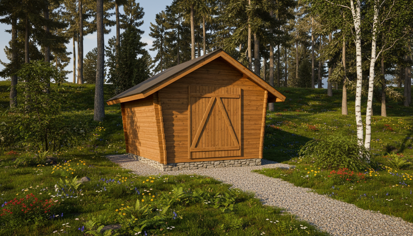 Hirsilato Umpi M Pihavarasto 10m2 - Hirsiladot ja Pihaladot - 4100530 - 1