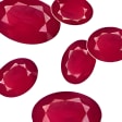 28.44 Ct Twt Oval Ruby Lot Size 5x3 mm view 1