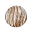 12 x 5 mm Carved Round  Brown Tiger Eye view 1