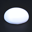 30x22 mm Oval White Agate Cabochon in AAA Grade view 1