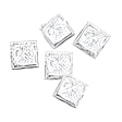 9.95 ct. Princess Cut SI2-I1 Diamond Lot 3.5 - 4 mm view 1