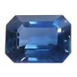7x5 mm Emerald Cut Blue Sapphire in AAA Grade view 1