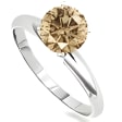 2 Carat Champagne Diamond Ring in 14k Gold view 1