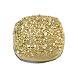 10 mm Antique Cushion Mystic Golden Drusy Quartz view 1