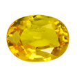 3.1 Carats Oval Yellow  Sapphire in size: 9.2x7.7 mm view 1