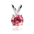 0.50 Cts. Pink Diamond Pendant in 14k Gold view 1