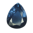 3 Carats Pear Shape Blue Sapphire in size: 10x8 mm view 1