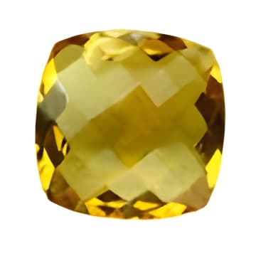 11 mm Checker Board Antique cushion Golden Citrine in AAA Grade