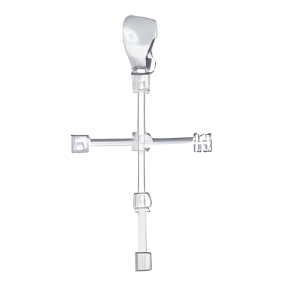 0.13 ct VS Diamond Cross Pendant in 18k White Gold