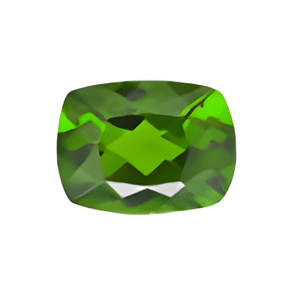 6x4 mm Long Cushion Chrome Diopside in AAA Grade