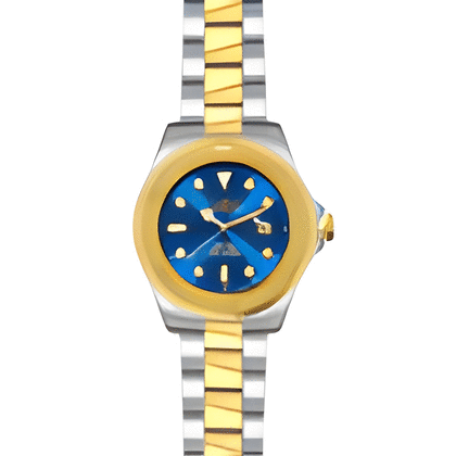 Invicta Men’s Pro Diver Quartz Blue Dial Two Tone Bracelet Watch