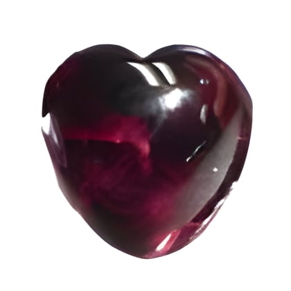 6 mm Heart Garnet in AA Grade