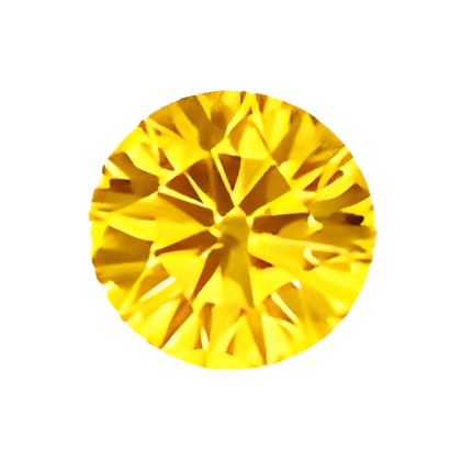 1.35 Carat Round Yellow Diamond I2 Clarity