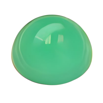 2.5 mm Cabochon Round Green Chrysoprase in AAA Grade