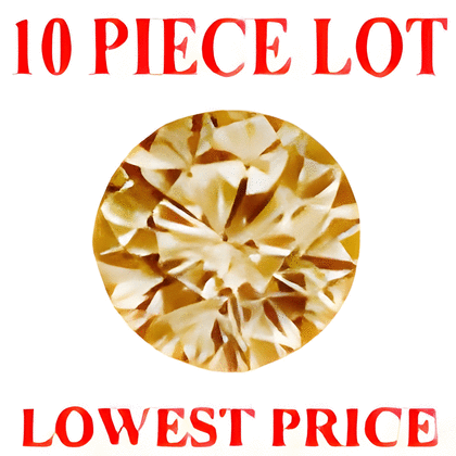 1/2 mm Round Champagne Diamond 10 pc Lot SI Clarity