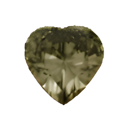 0.60 Ct Heart Silver Diamond I2 Clarity