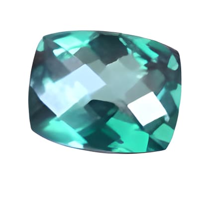14x10 mm Teal Green Cushion Topaz in AAA Grade
