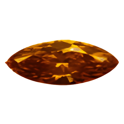 0.55 Carat Marquise Cognac Red Diamond SI Clarity