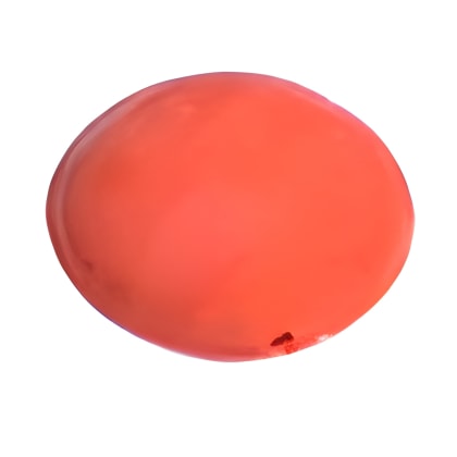 14 mm Round Red Coral Drilled Bead in AAA Grade