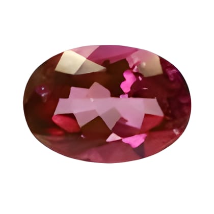 6x4 mm Ruby Red Oval Rubellite in A Grade