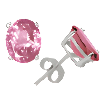 4 Ct Twt Kunzite Earrings in 14k White or Yellow Gold