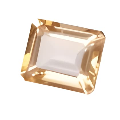 16x12 mm Octagon Orange CZ