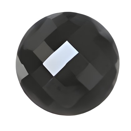 12 mm Round Checker Board Hematite in AAA grade
