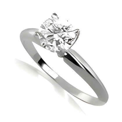 1.56 Carat White Diamond Ring in 14k White Gold