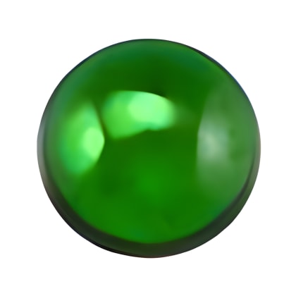 3 mm Green Round Chrome Diopside in AAA Grade
