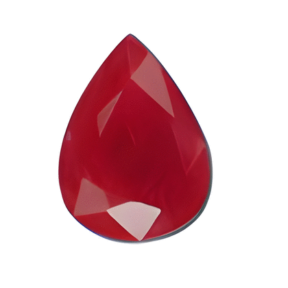 3 Carat Pear Shape Ruby Promotional Grade