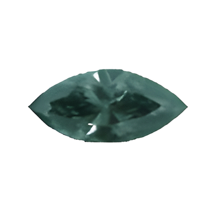 0.62 Ct Marquise Teal Green Diamond SI Clarity
