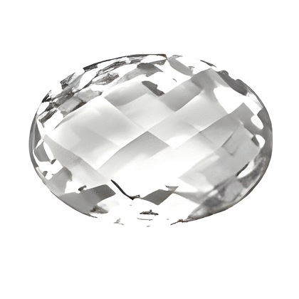 14x10 mm Oval Briolette White Topaz in A Grade